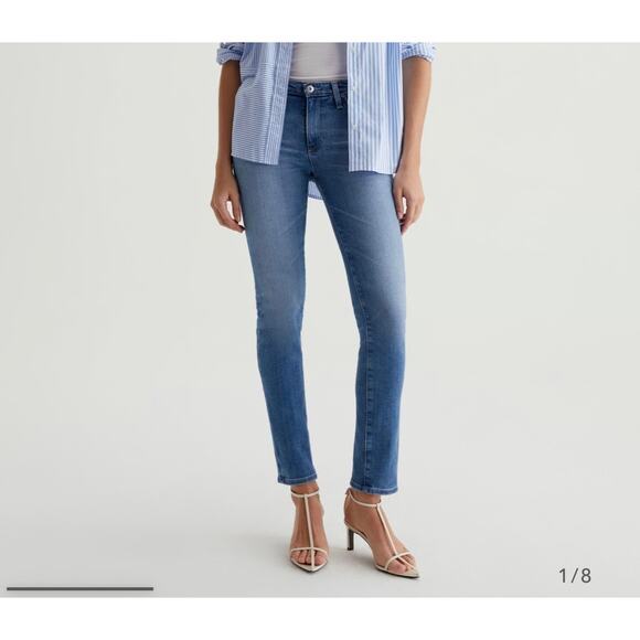AG Adriano Goldschmied Prima Crop Cigarette Jeans Blue Women’s 29R - Picture 4 of 11